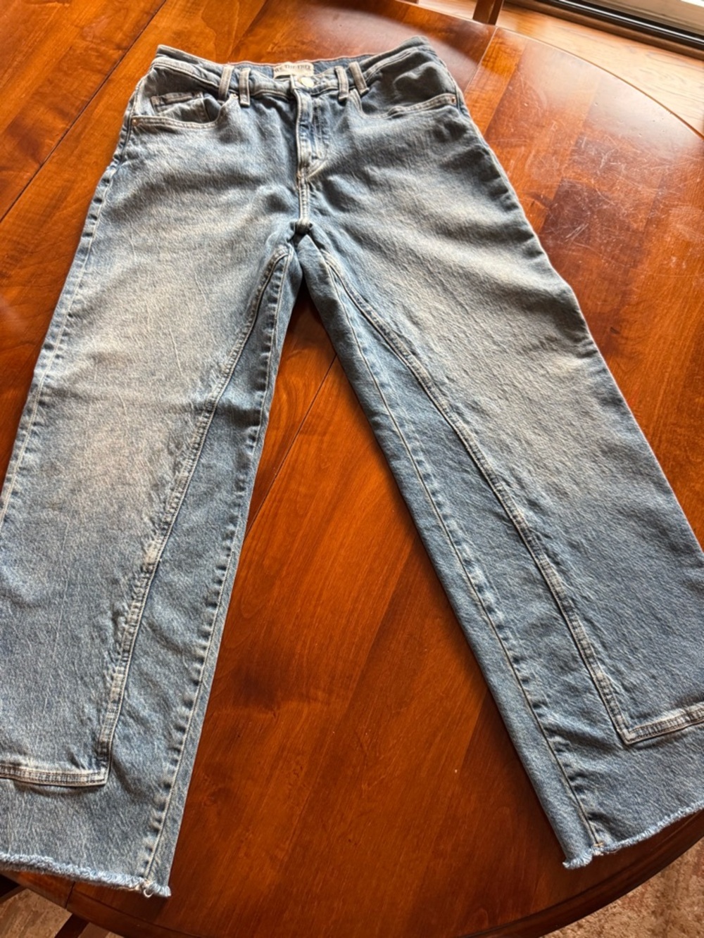 Free People Risk Taker High Rise Straight Jeans